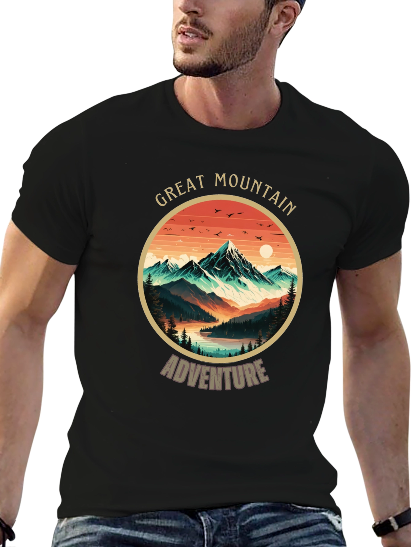 Great Mountain Adventure T-Shirt - Nature Graphic Tee