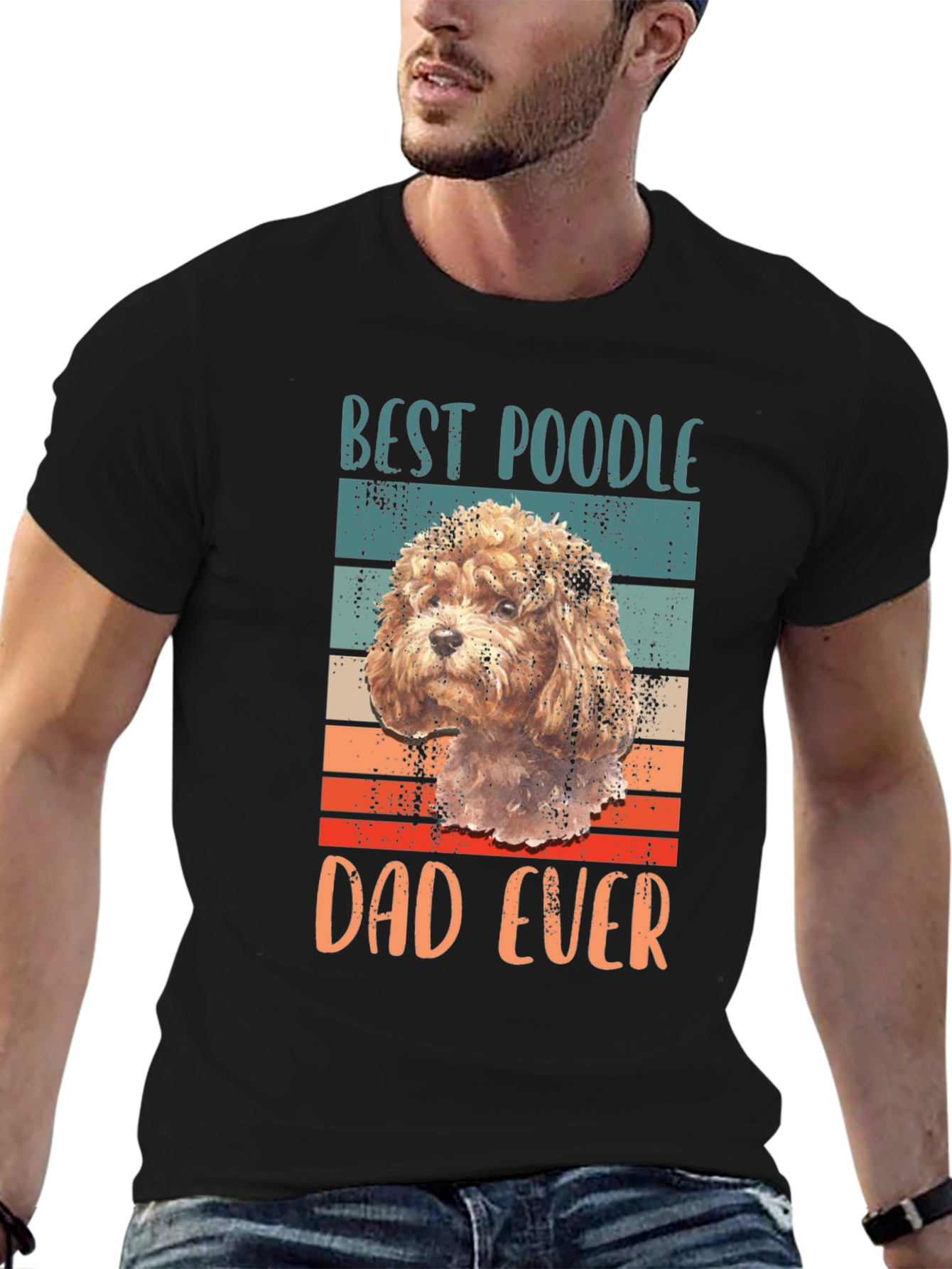 Best Poodle Dad Ever Graphic Tee