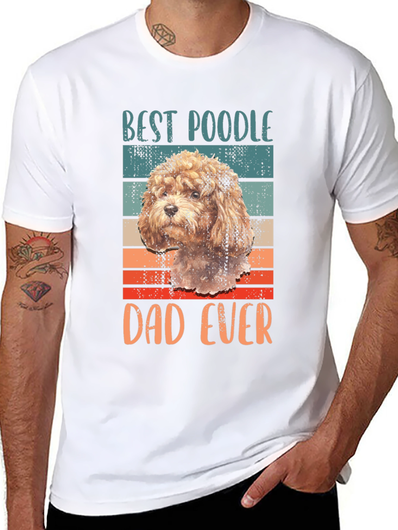Best Poodle Dad Ever Graphic Tee