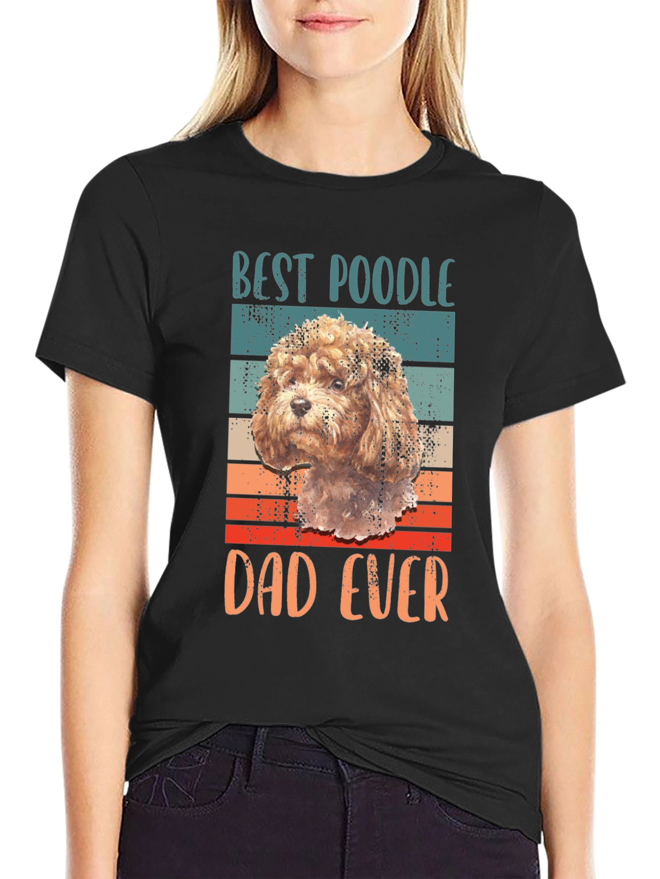 Best Poodle Dad Ever Graphic Tee