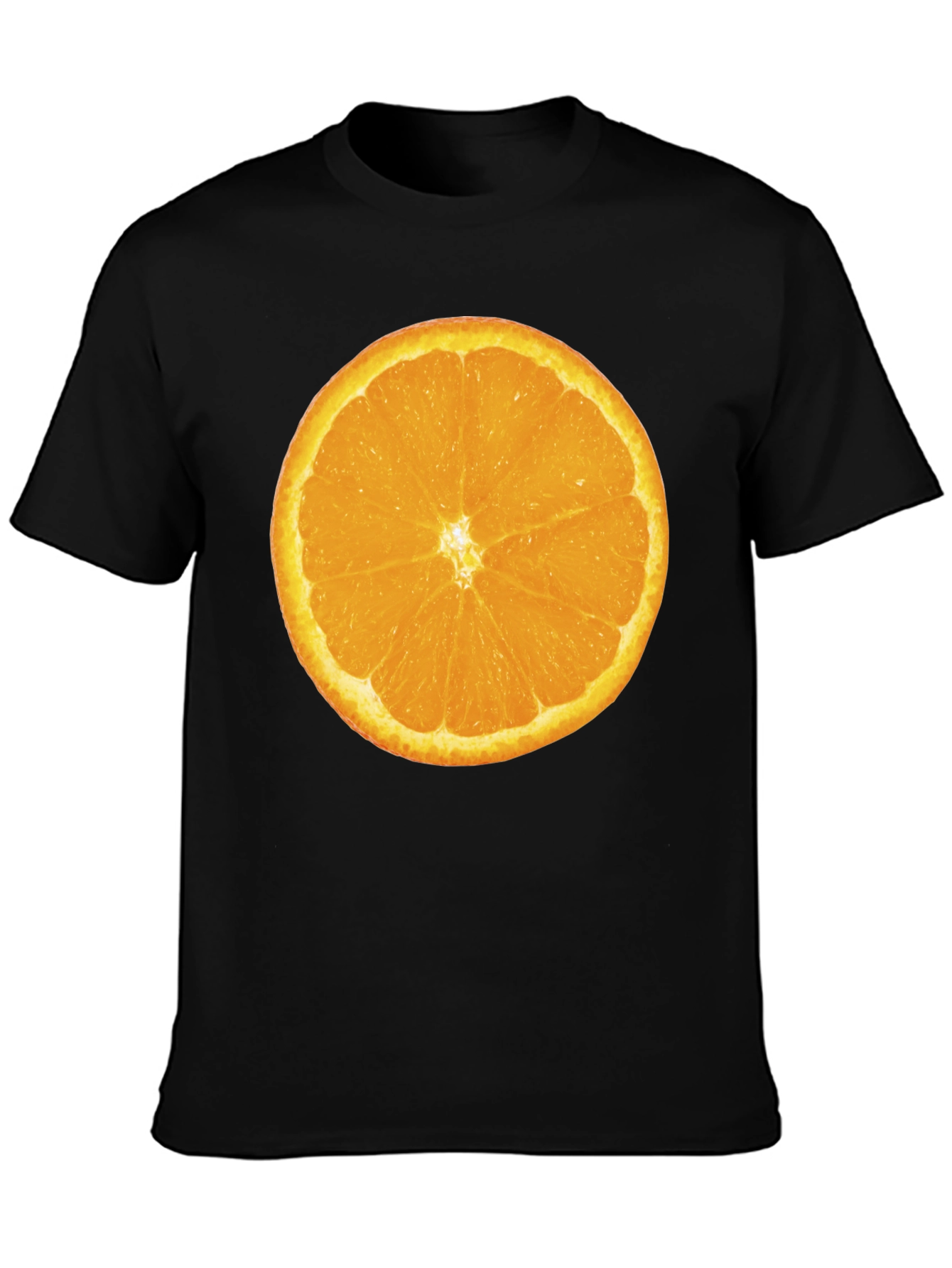 Orange Slice Graphic Tee - Mens Black T-Shirt