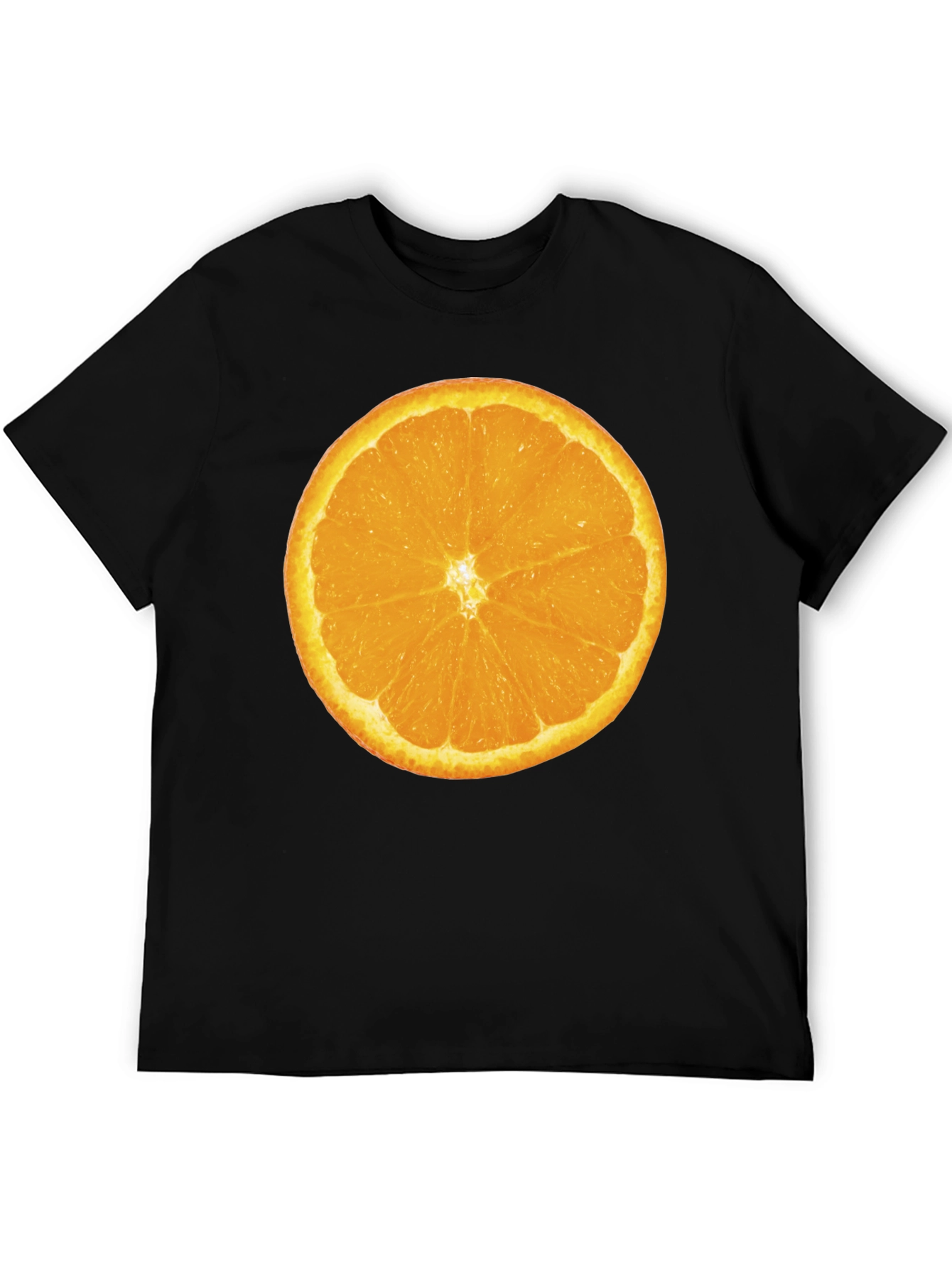 Orange Slice Graphic Tee - Mens Black T-Shirt