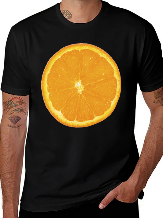 Orange Slice Graphic Tee - Mens Black T-Shirt