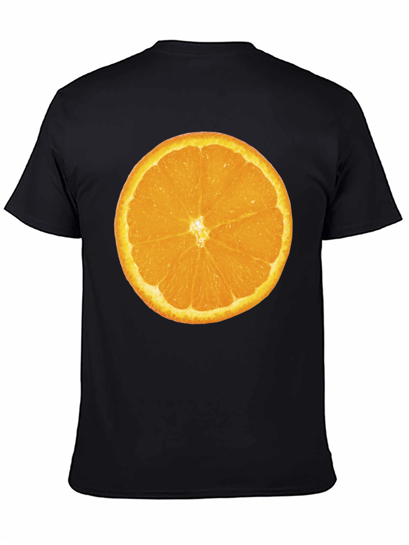 Orange Slice Graphic Tee - Mens Black T-Shirt