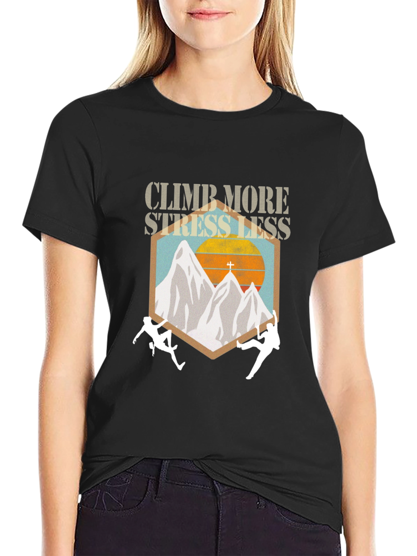 Climb More Stress Less T-Shirt