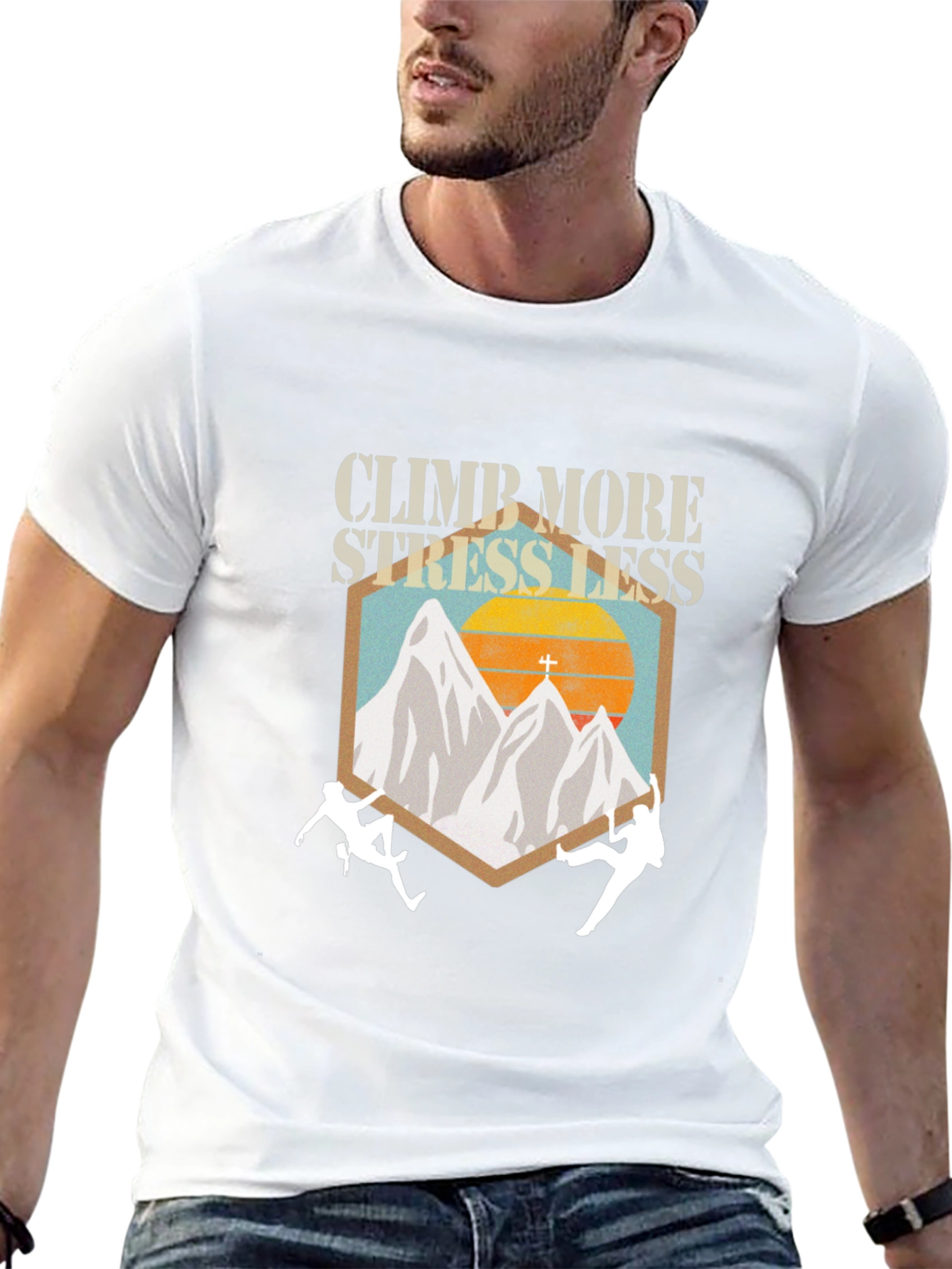 Climb More Stress Less T-Shirt