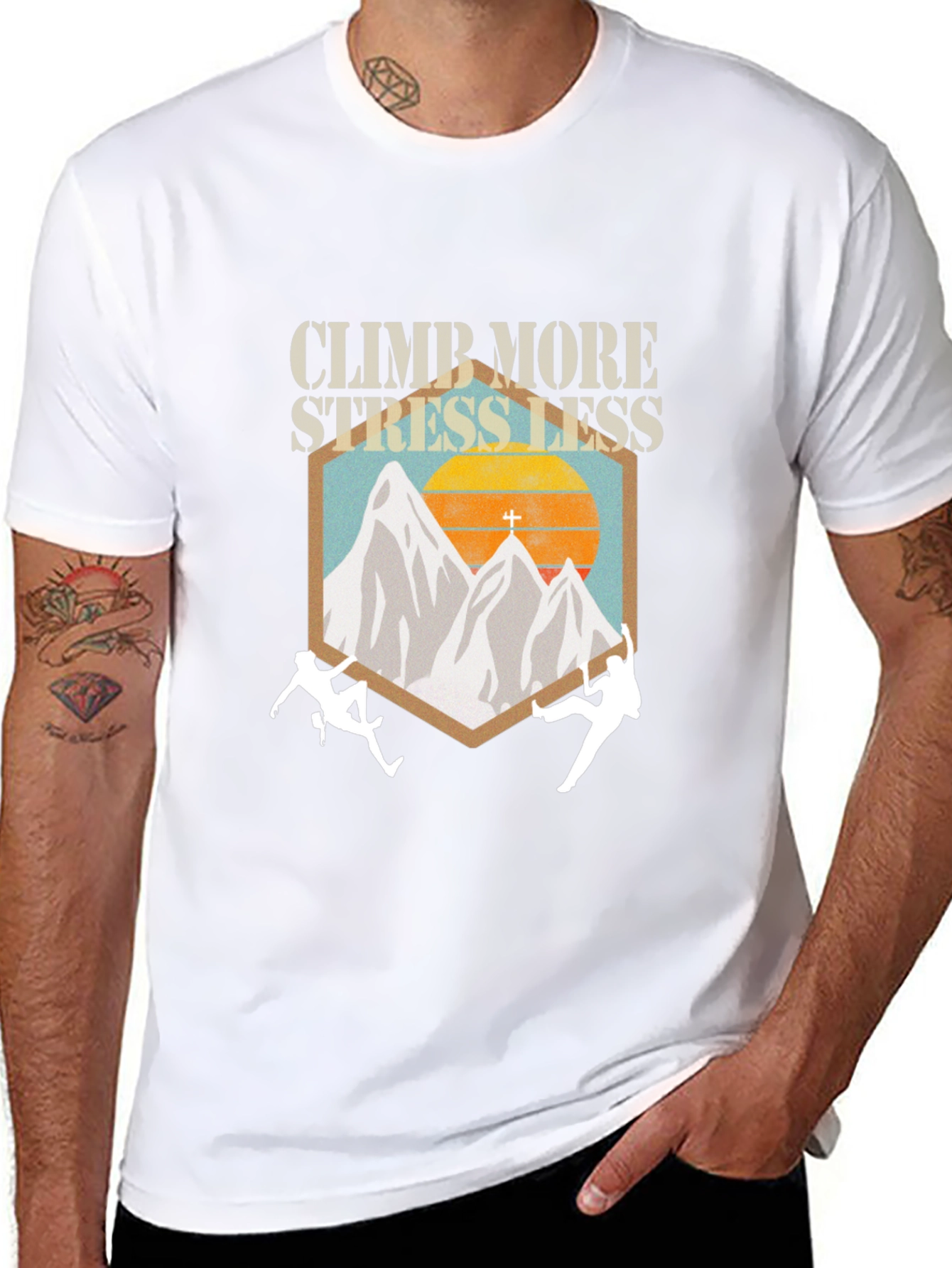 Climb More Stress Less T-Shirt