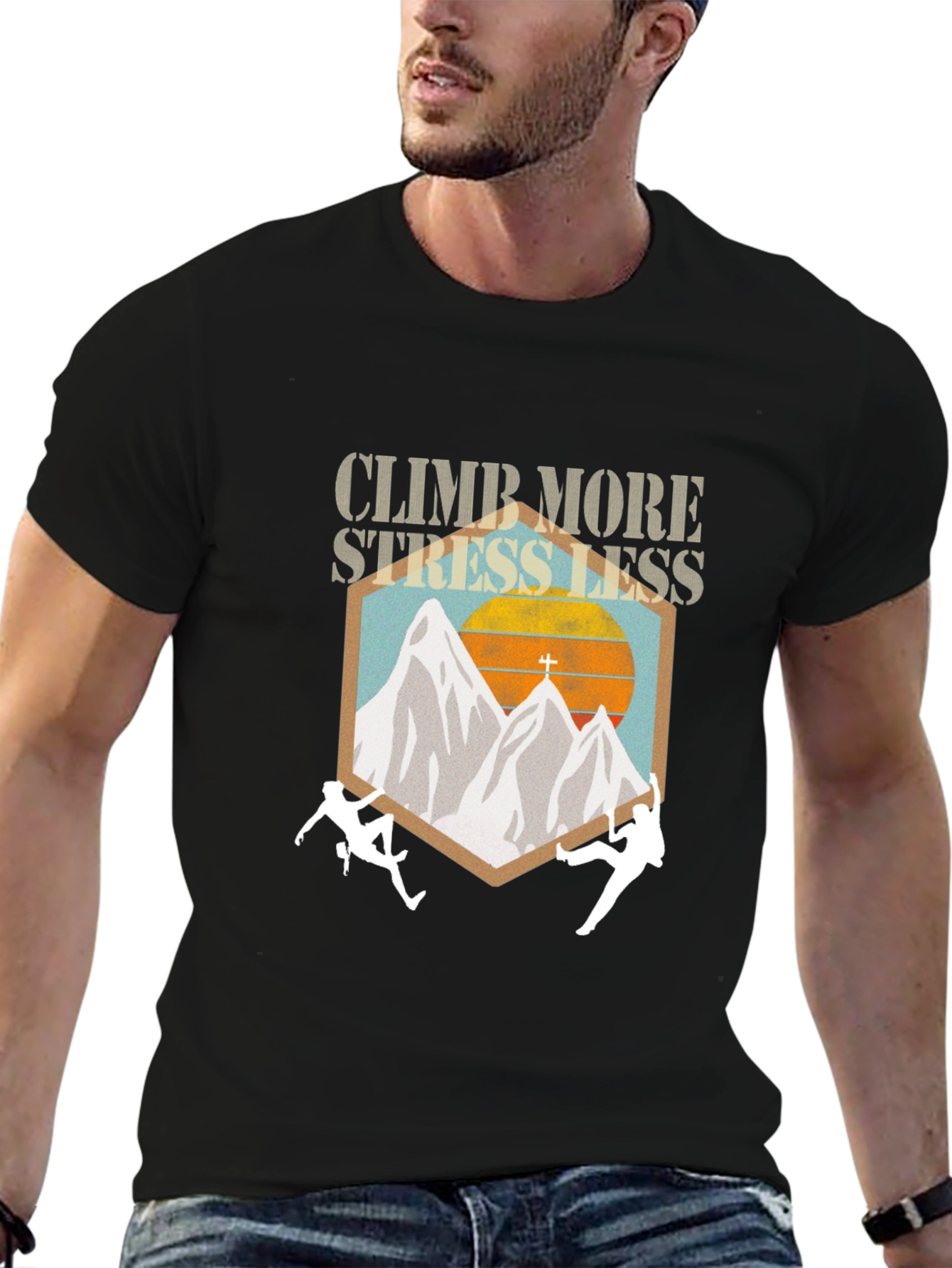 Climb More Stress Less T-Shirt
