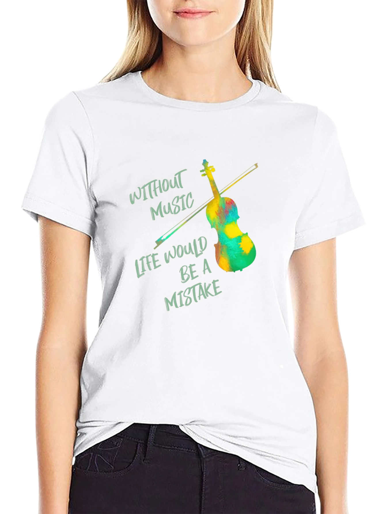 Music Lover T-Shirt - Violin Graphic Tee
