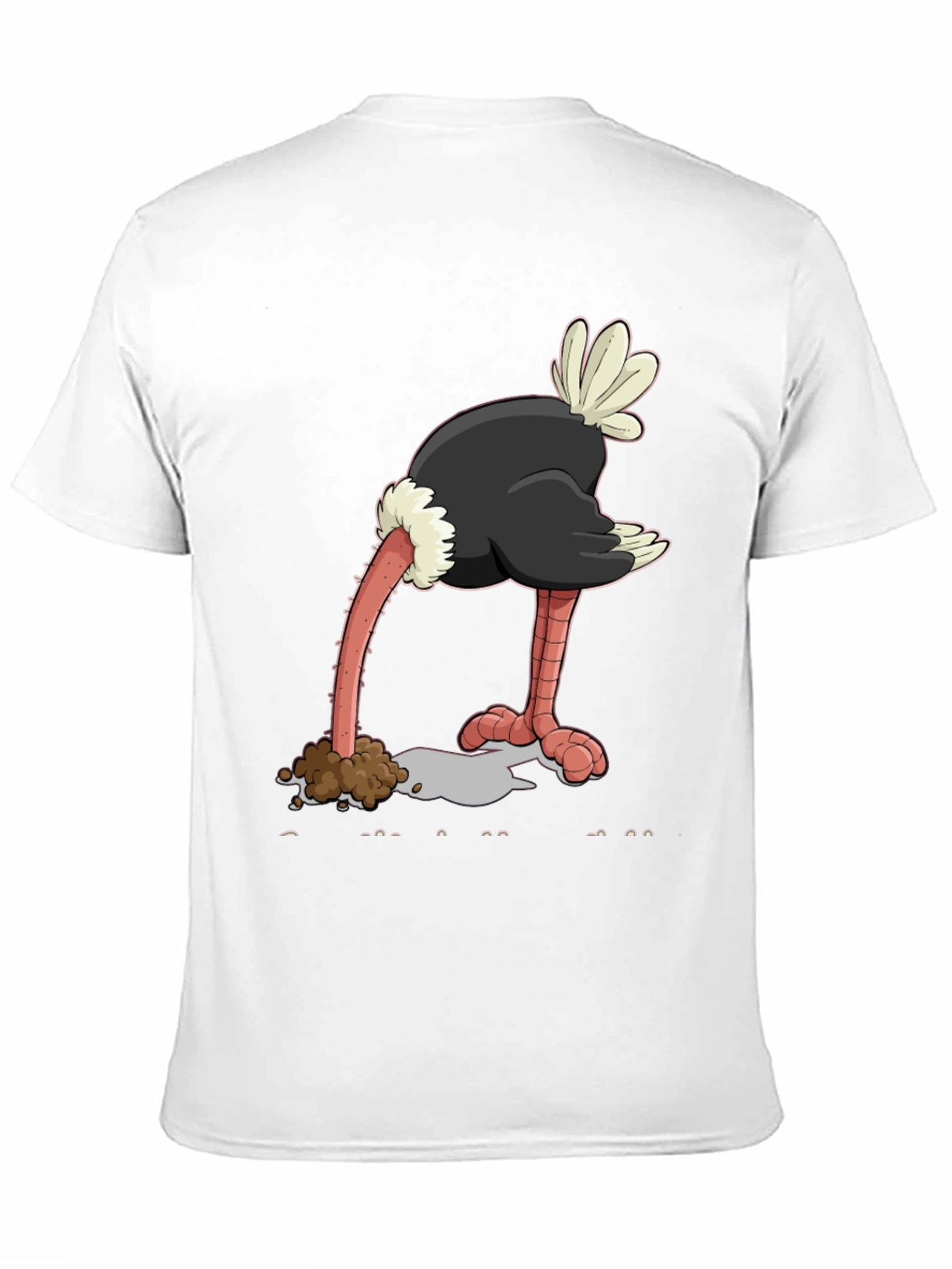 Ostrich Head in Sand Graphic Tee