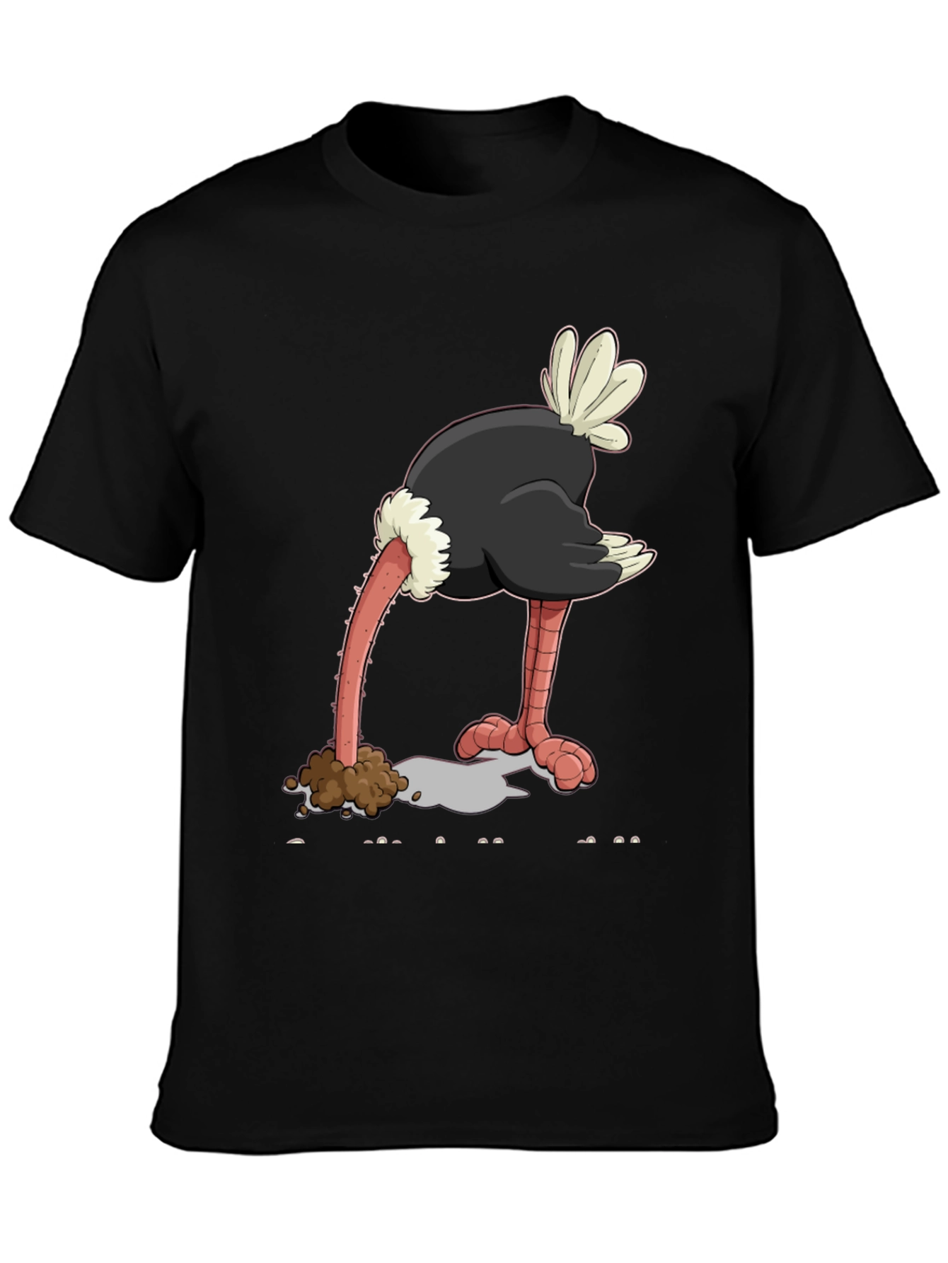 Ostrich Head in Sand Graphic Tee