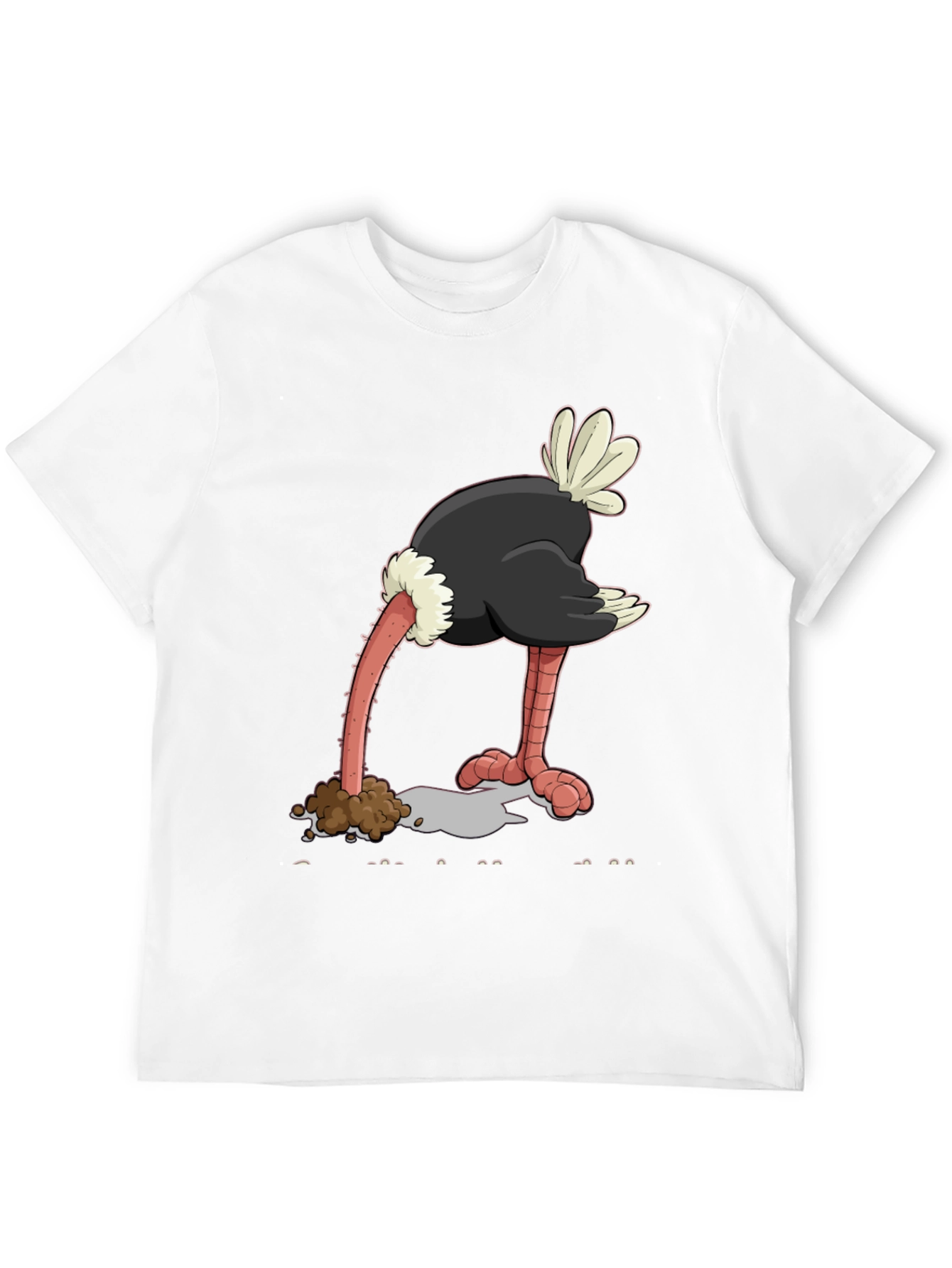 Ostrich Head in Sand Graphic Tee