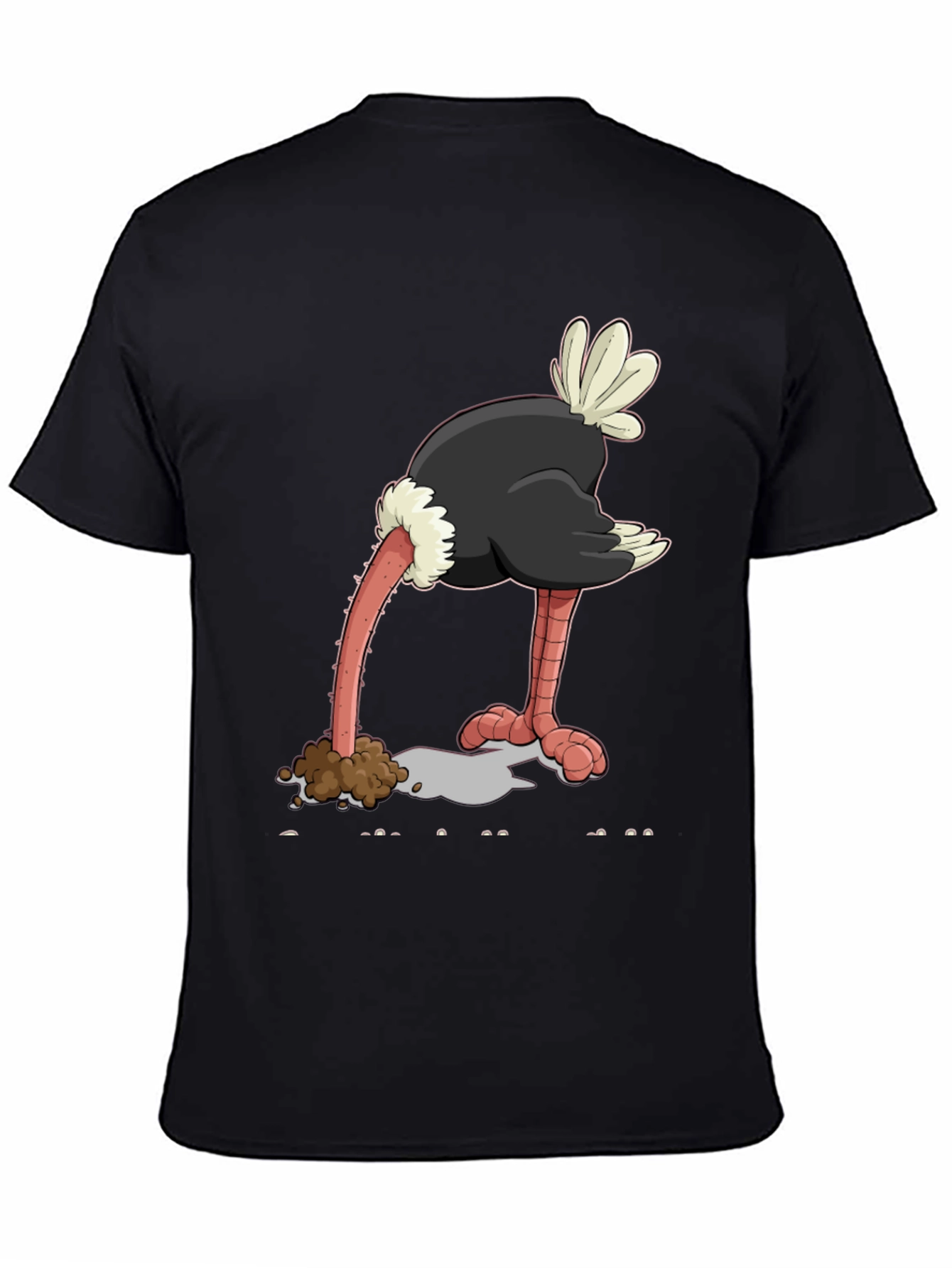 Ostrich Head in Sand Graphic Tee