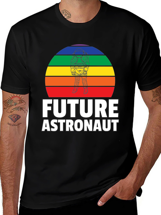 Future Astronaut Rainbow Graphic T-Shirt