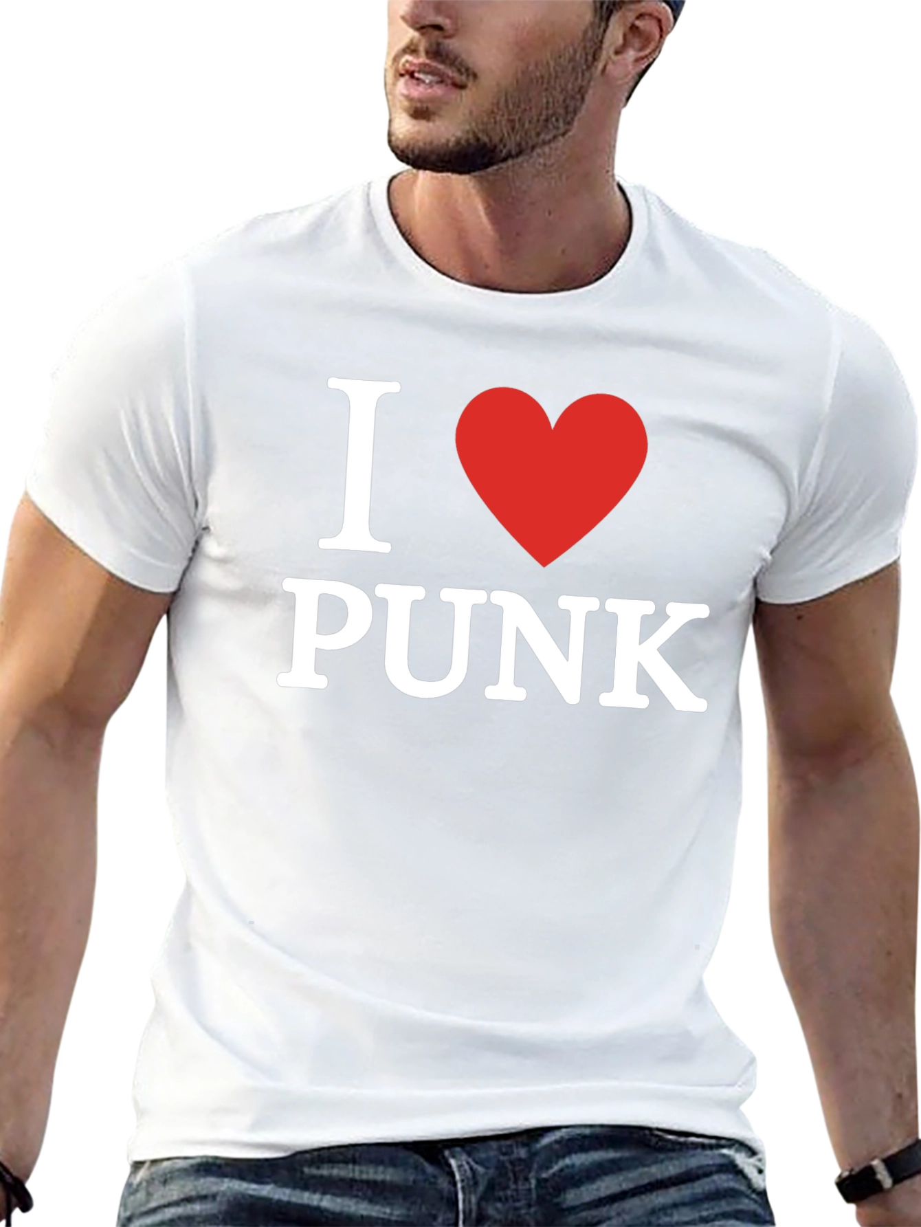 I Love Punk T-Shirt - Classic Design Soft Fabric