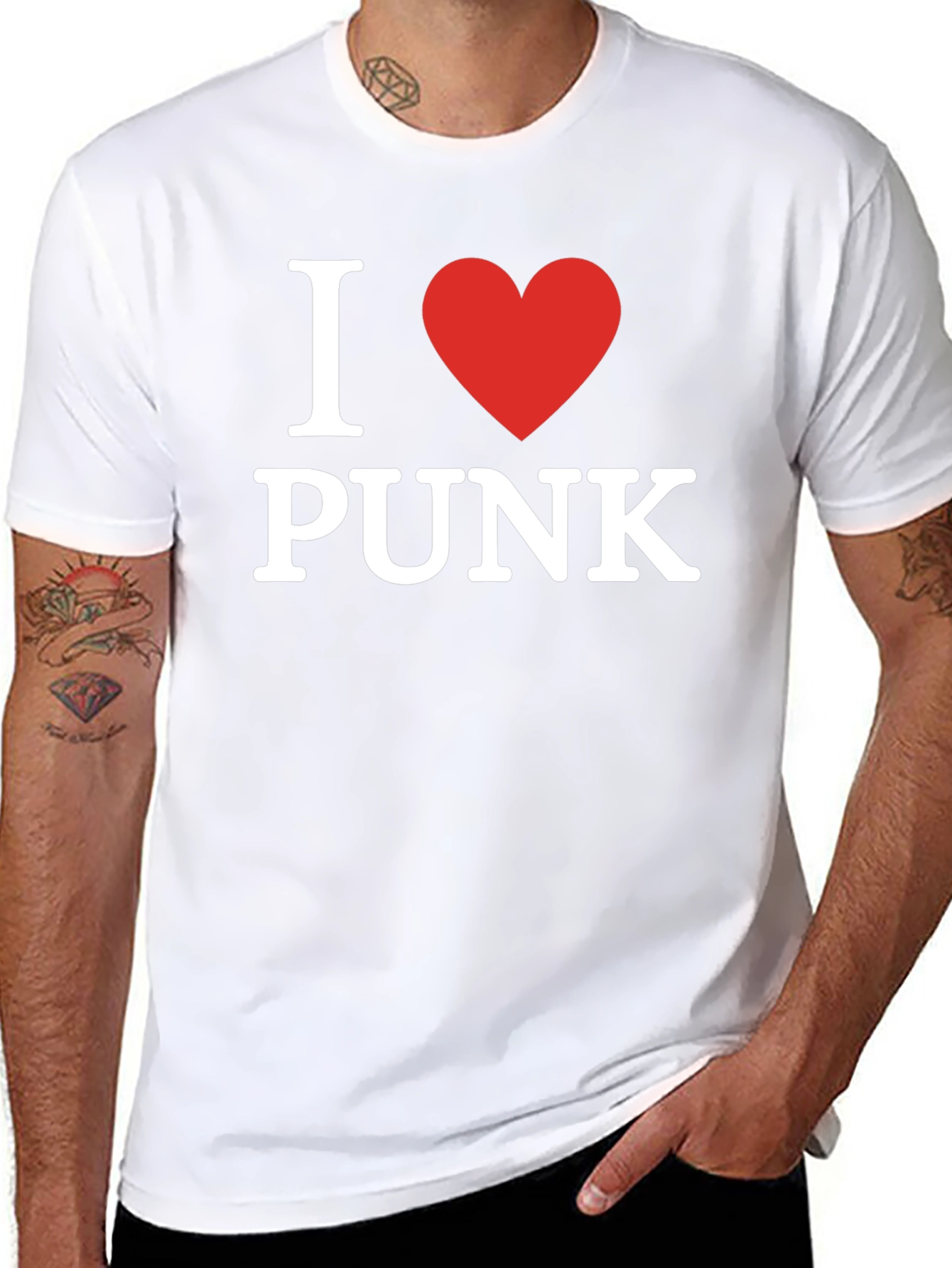 I Love Punk T-Shirt - Classic Design Soft Fabric
