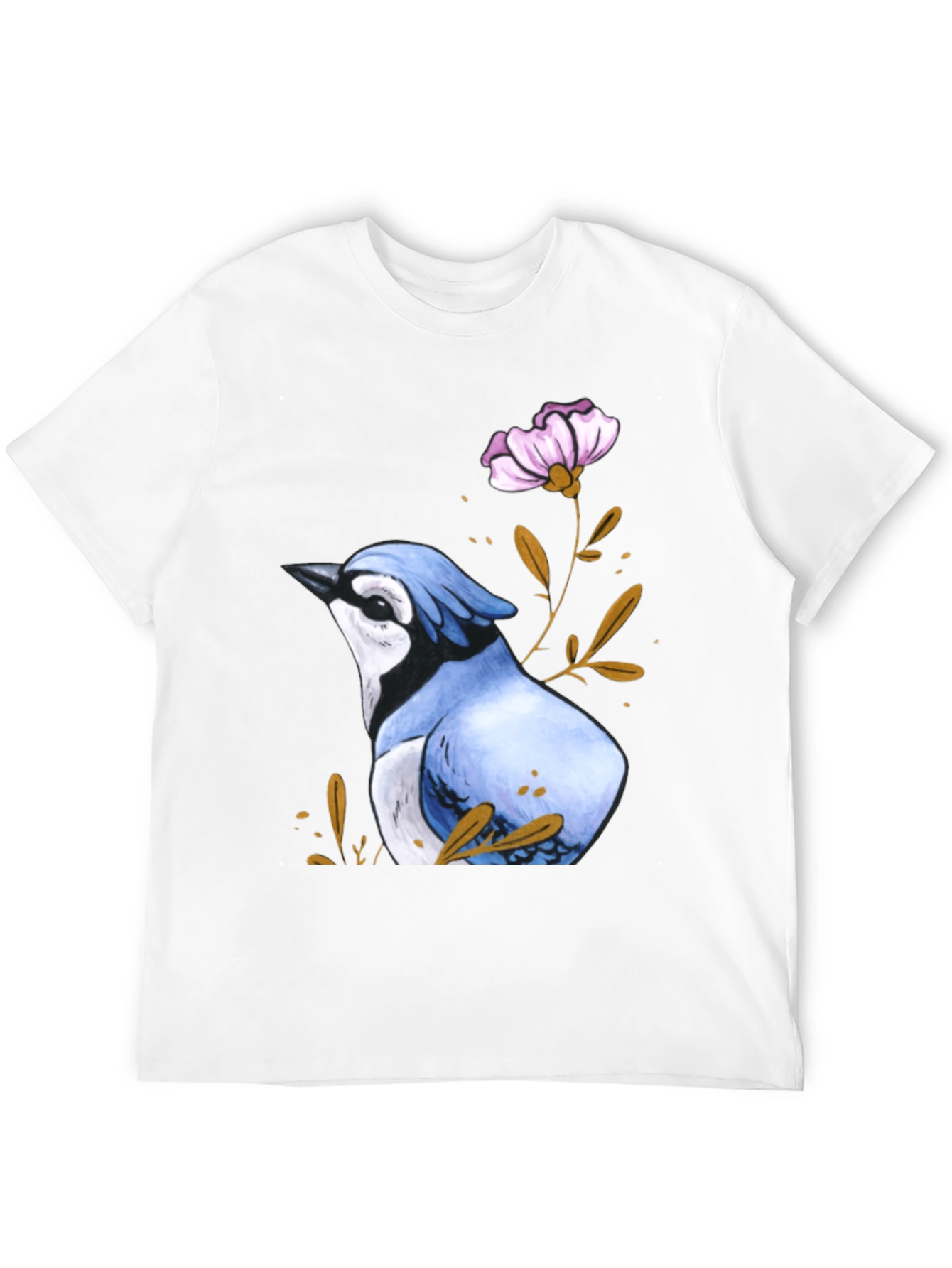 Blue Jay Flower T-Shirt