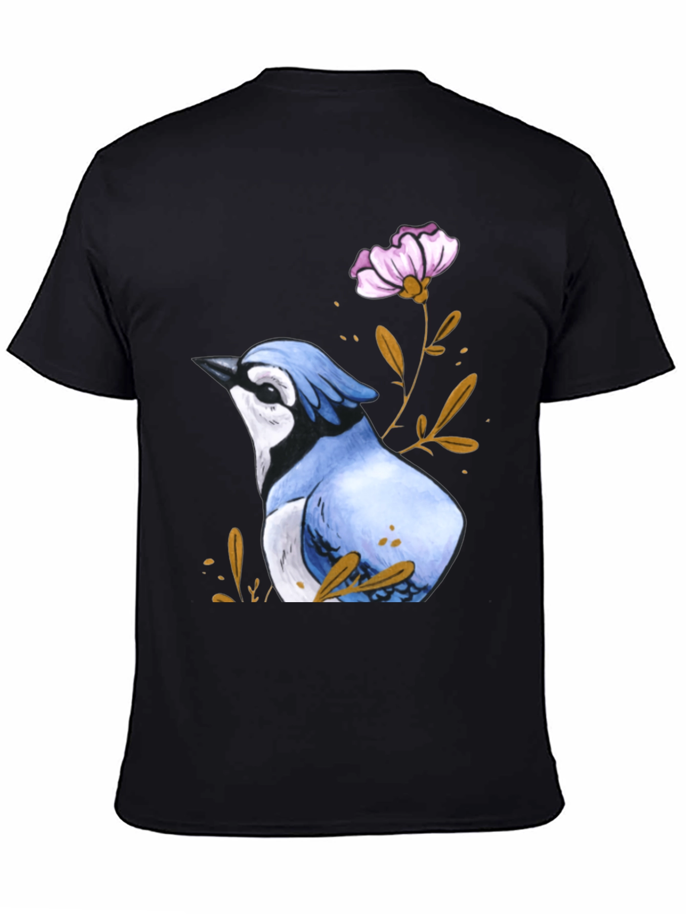 Blue Jay Flower T-Shirt