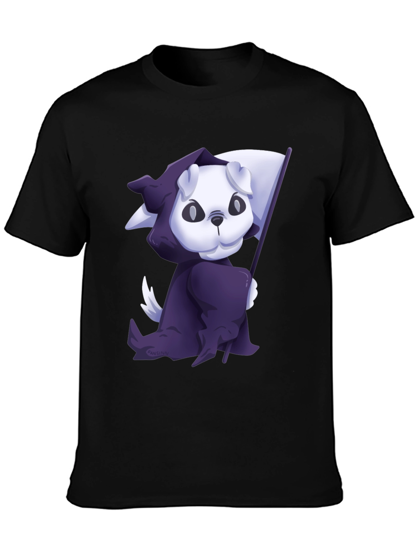Grim Reaper Puppy T-Shirt - Cute and Spooky