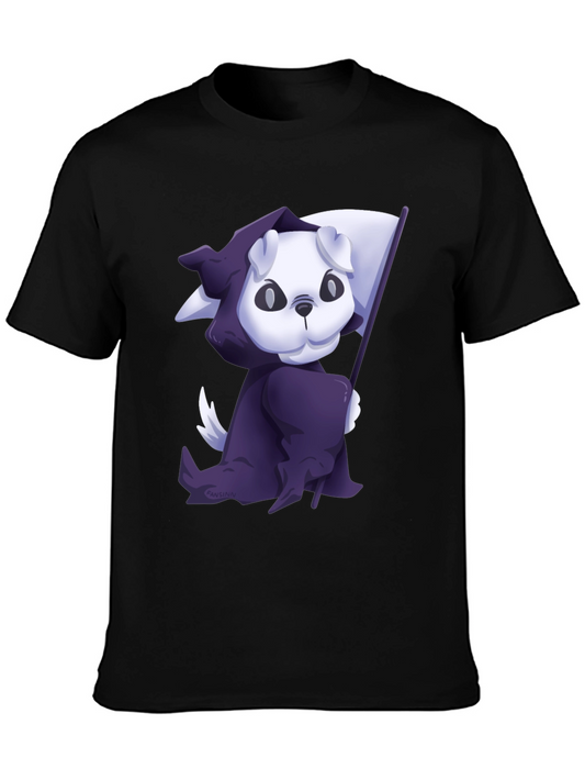 Grim Reaper Puppy T-Shirt - Cute and Spooky