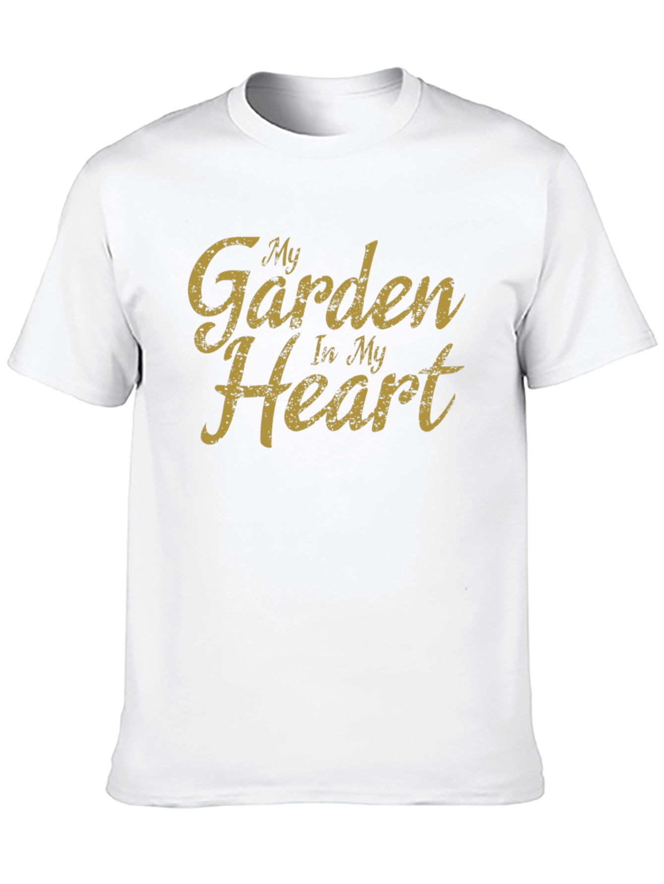 My Garden In My Heart Black T-Shirt