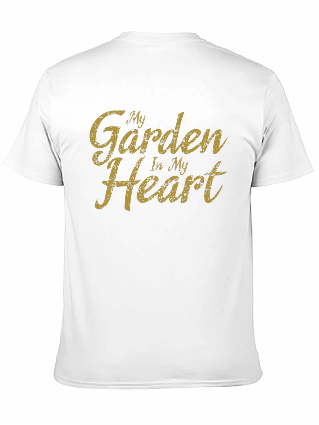 My Garden In My Heart Black T-Shirt