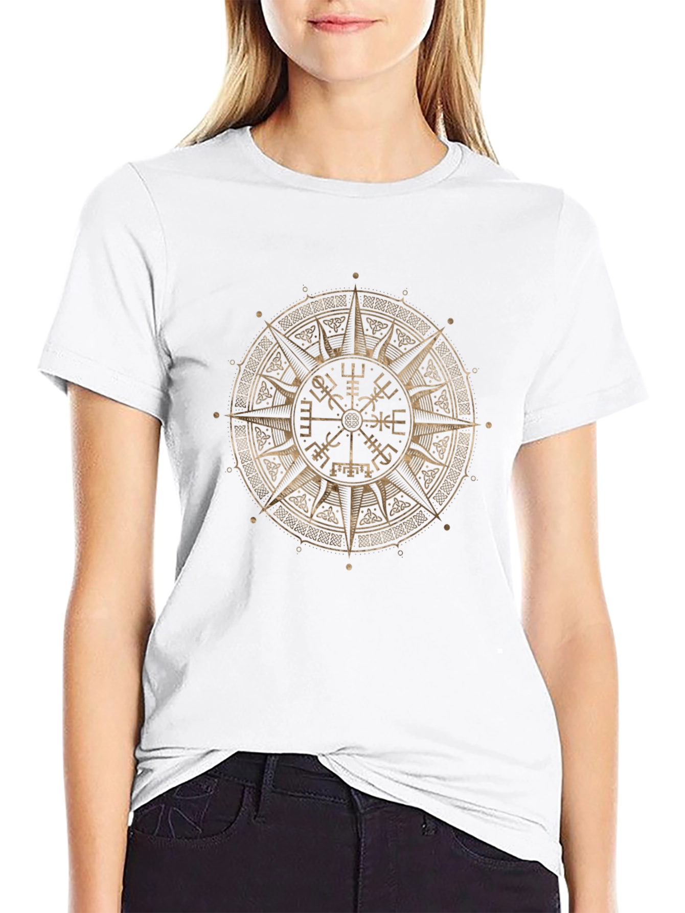 Vegvisir Compass T-Shirt - Viking Symbol