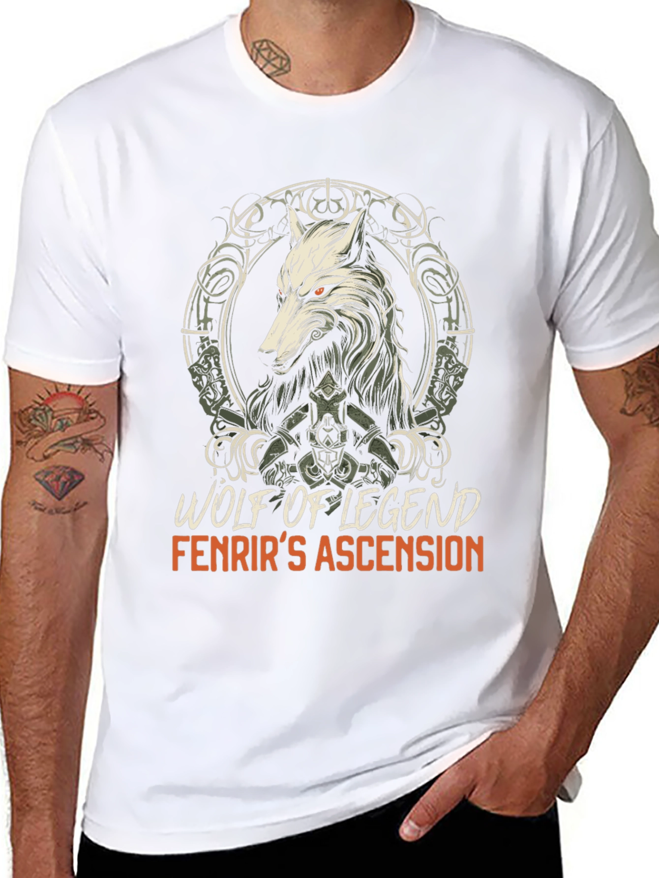 Wolf of Legend Graphic T-Shirt - Fenrirs Ascension