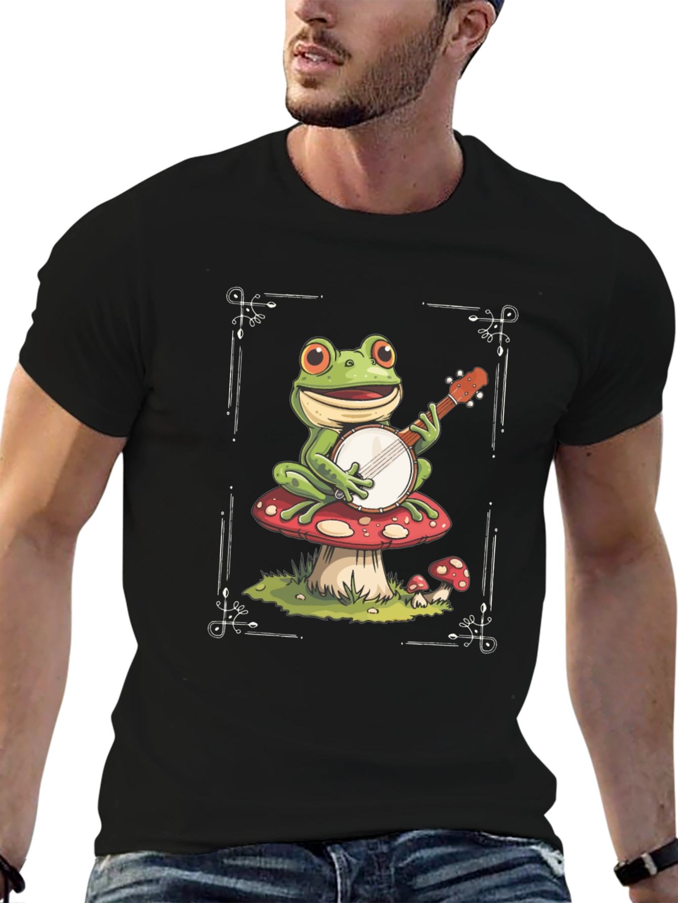 Frog on Mushroom T-Shirt