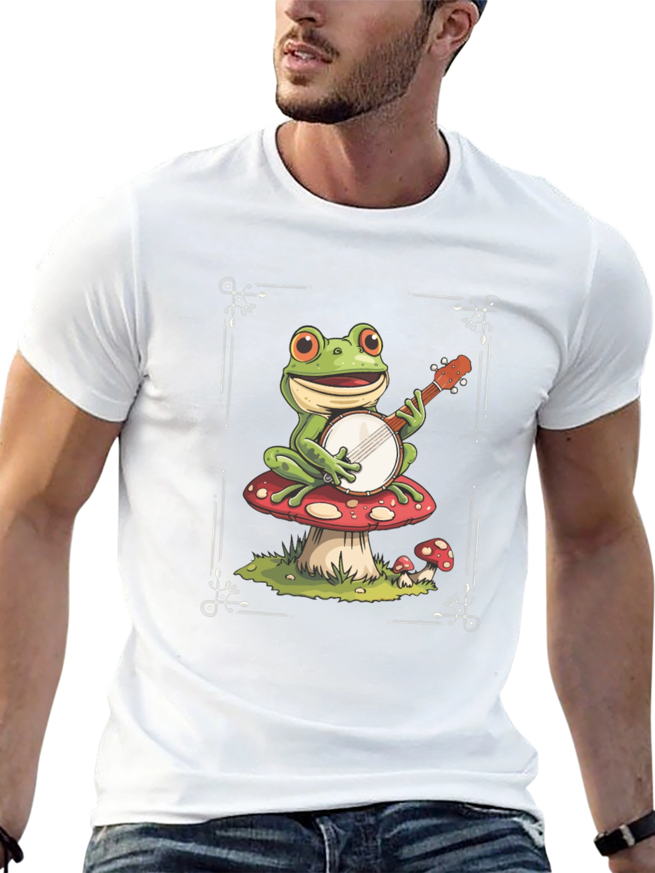 Frog on Mushroom T-Shirt