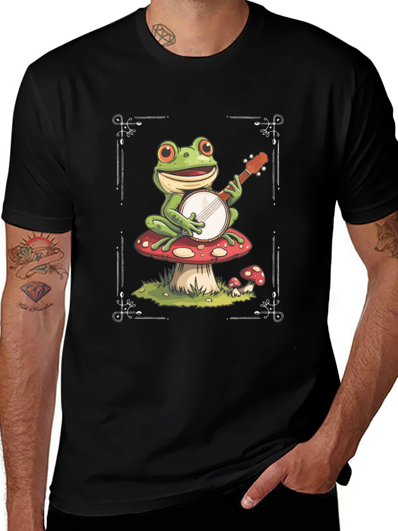 Frog on Mushroom T-Shirt