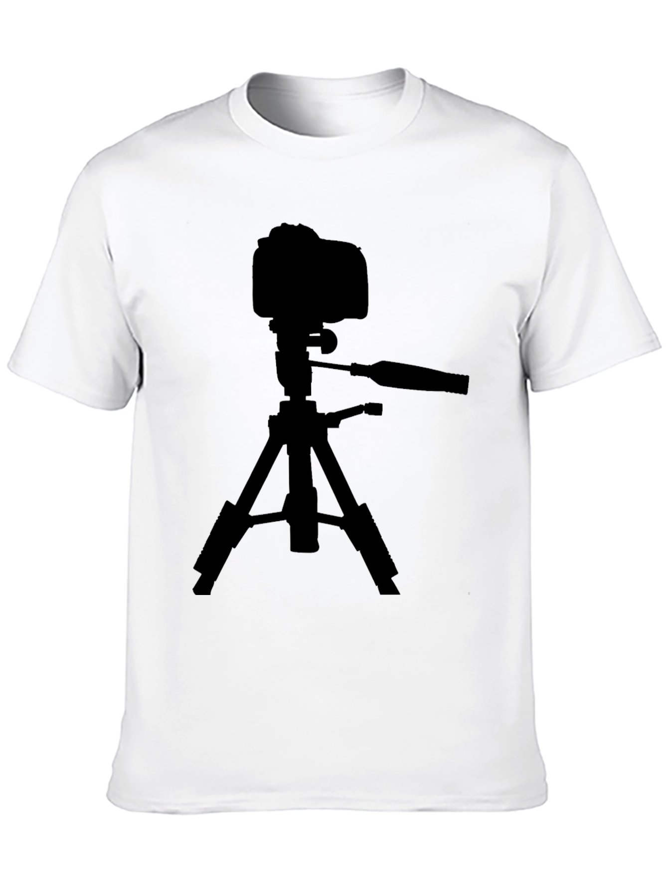 Camera on Tripod Graphic Tee - Photography Lover Shirt