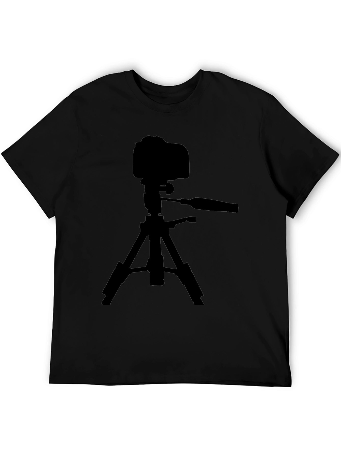 Camera on Tripod Graphic Tee - Photography Lover Shirt