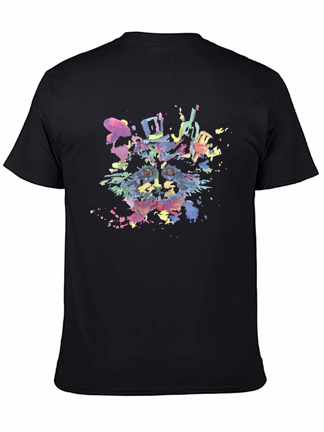 Watercolor Raccoon Graphic T-Shirt