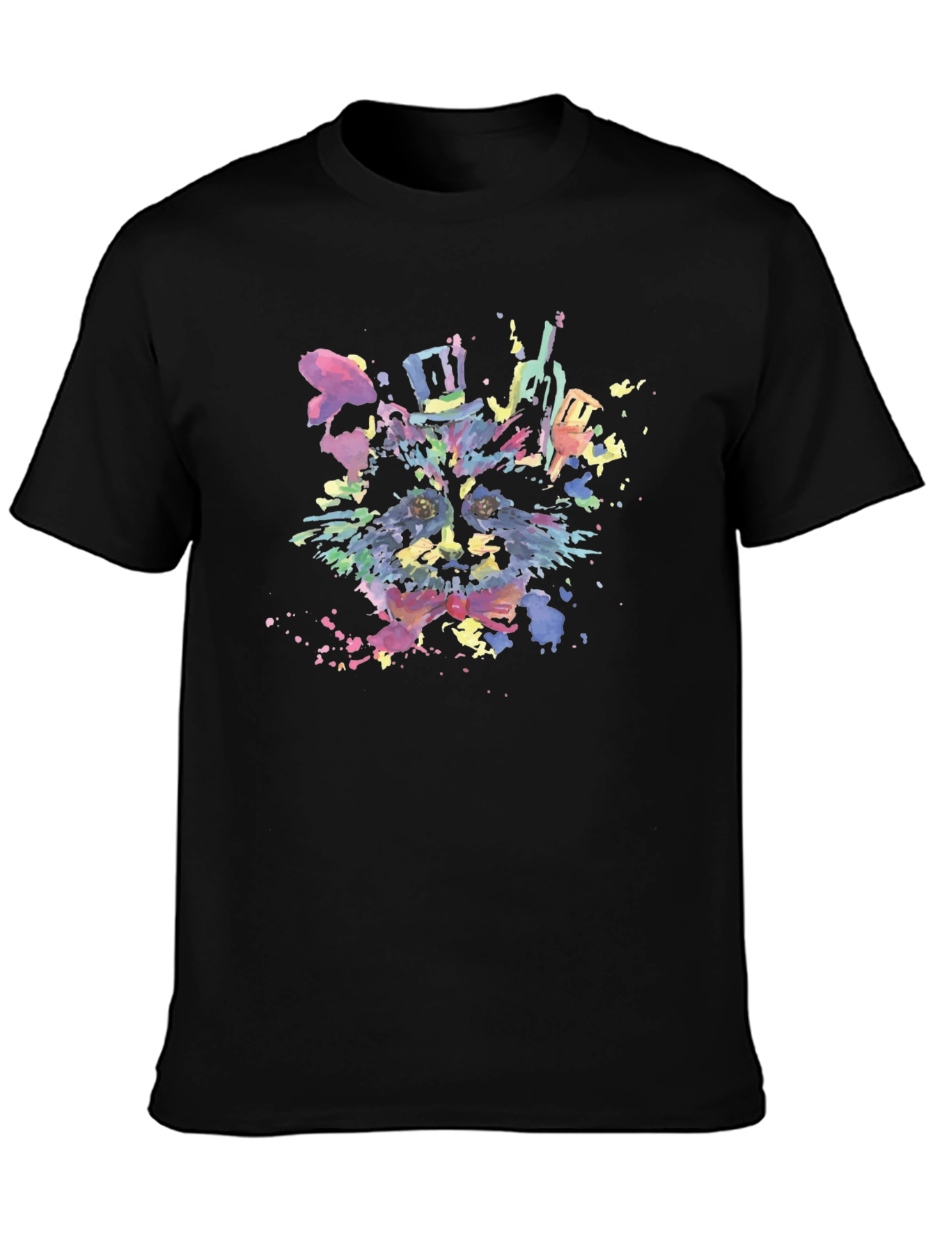 Watercolor Raccoon Graphic T-Shirt