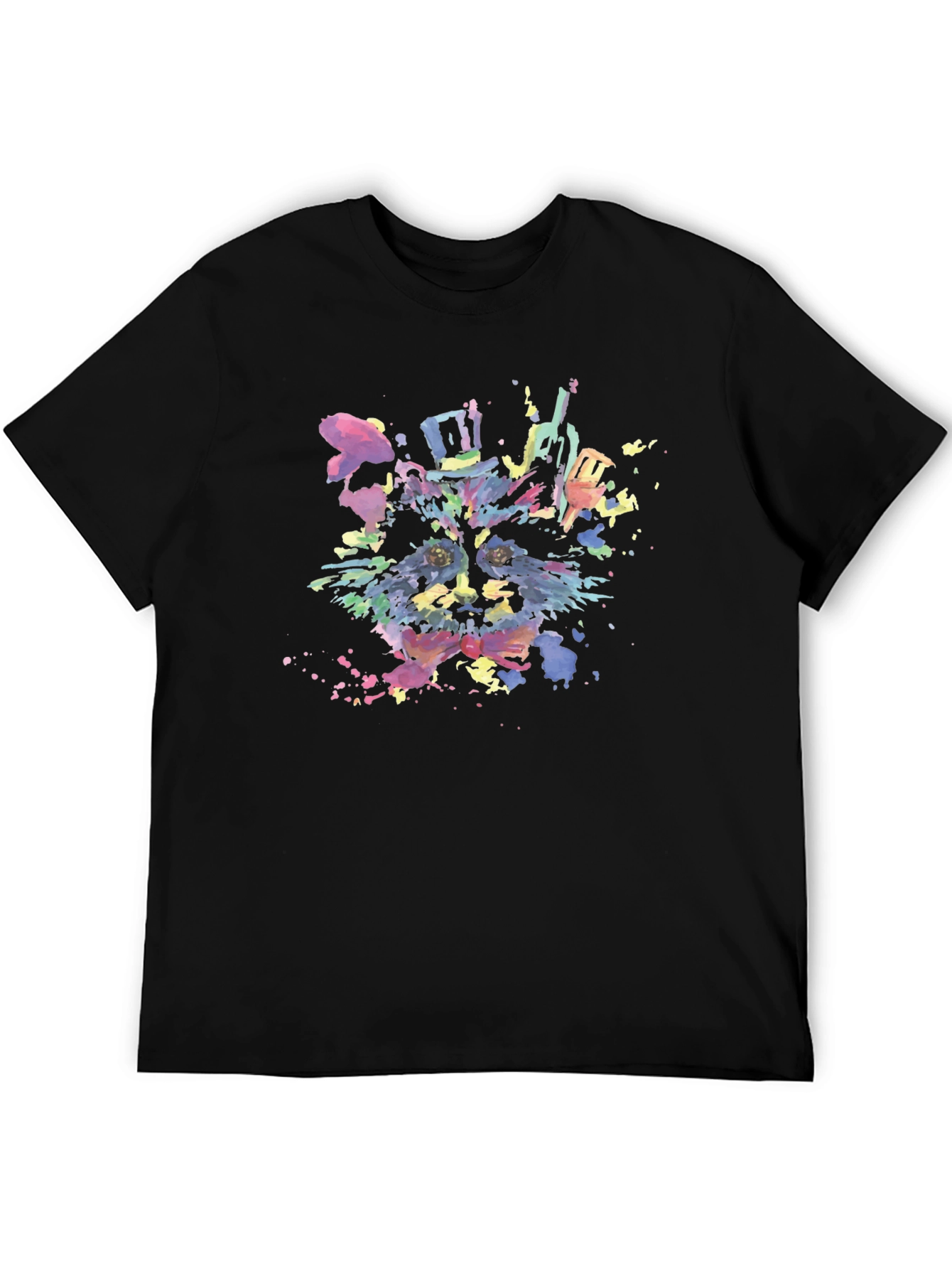 Watercolor Raccoon Graphic T-Shirt