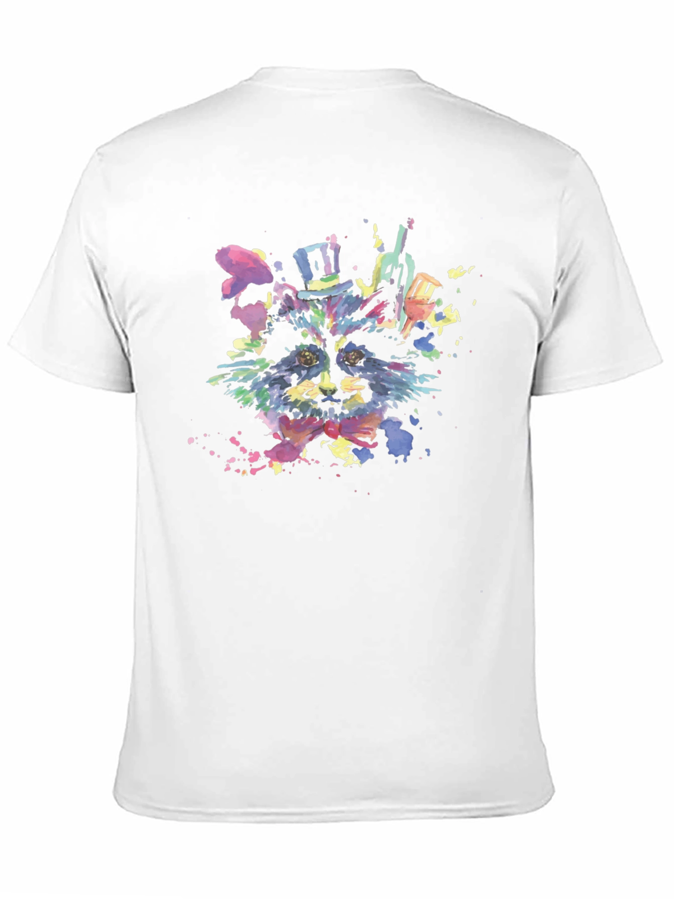 Watercolor Raccoon Graphic T-Shirt
