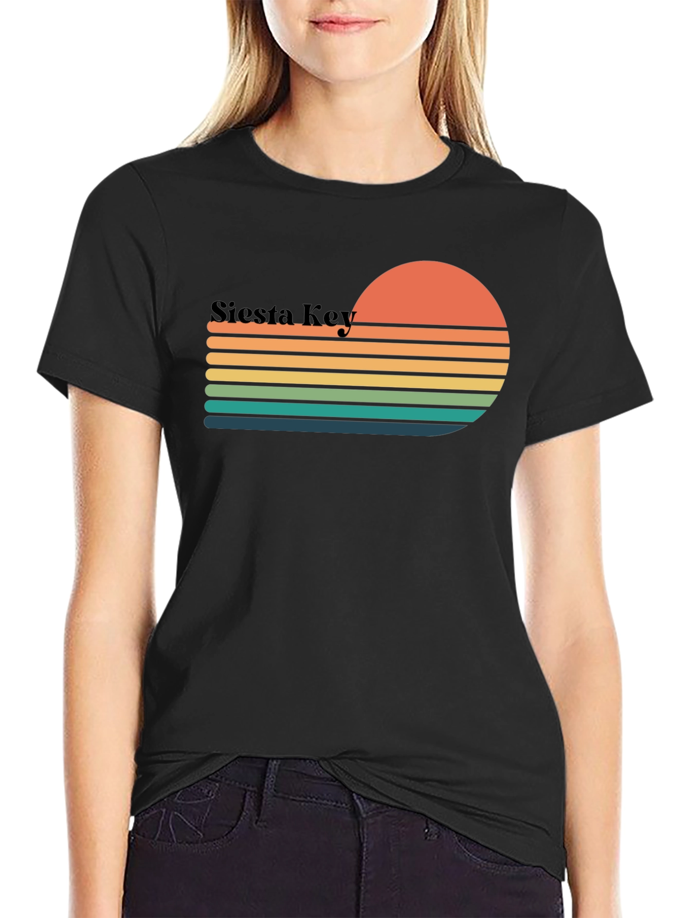 Siesta Key Retro Sunset T-Shirt