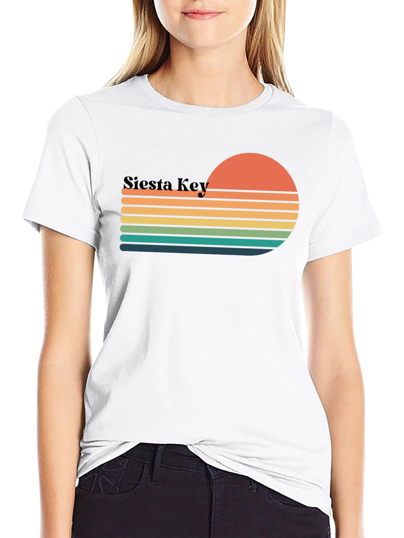 Siesta Key Retro Sunset T-Shirt