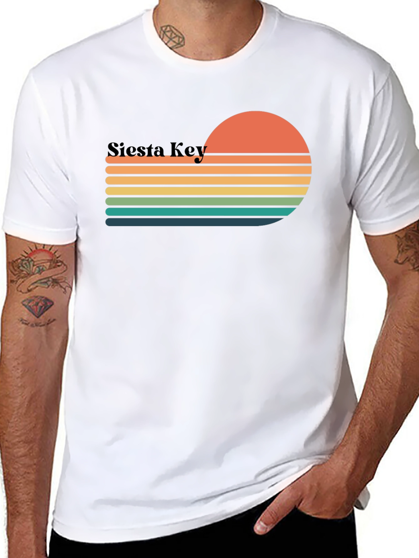 Siesta Key Retro Sunset T-Shirt