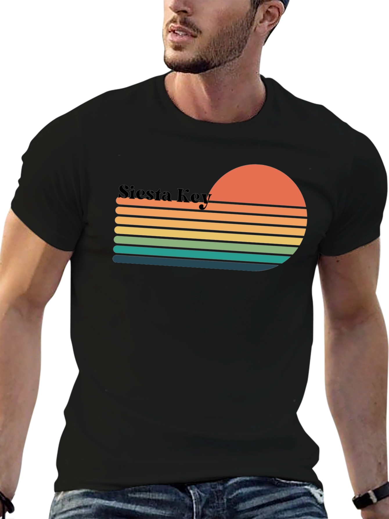 Siesta Key Retro Sunset T-Shirt