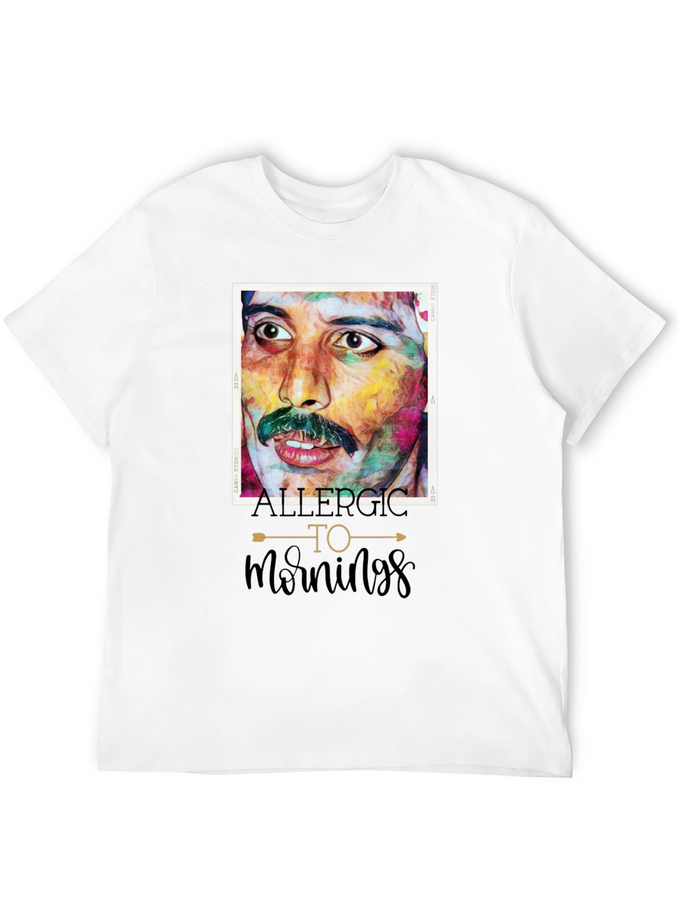 Allergic To Mornings Freddie Mercury T-Shirt