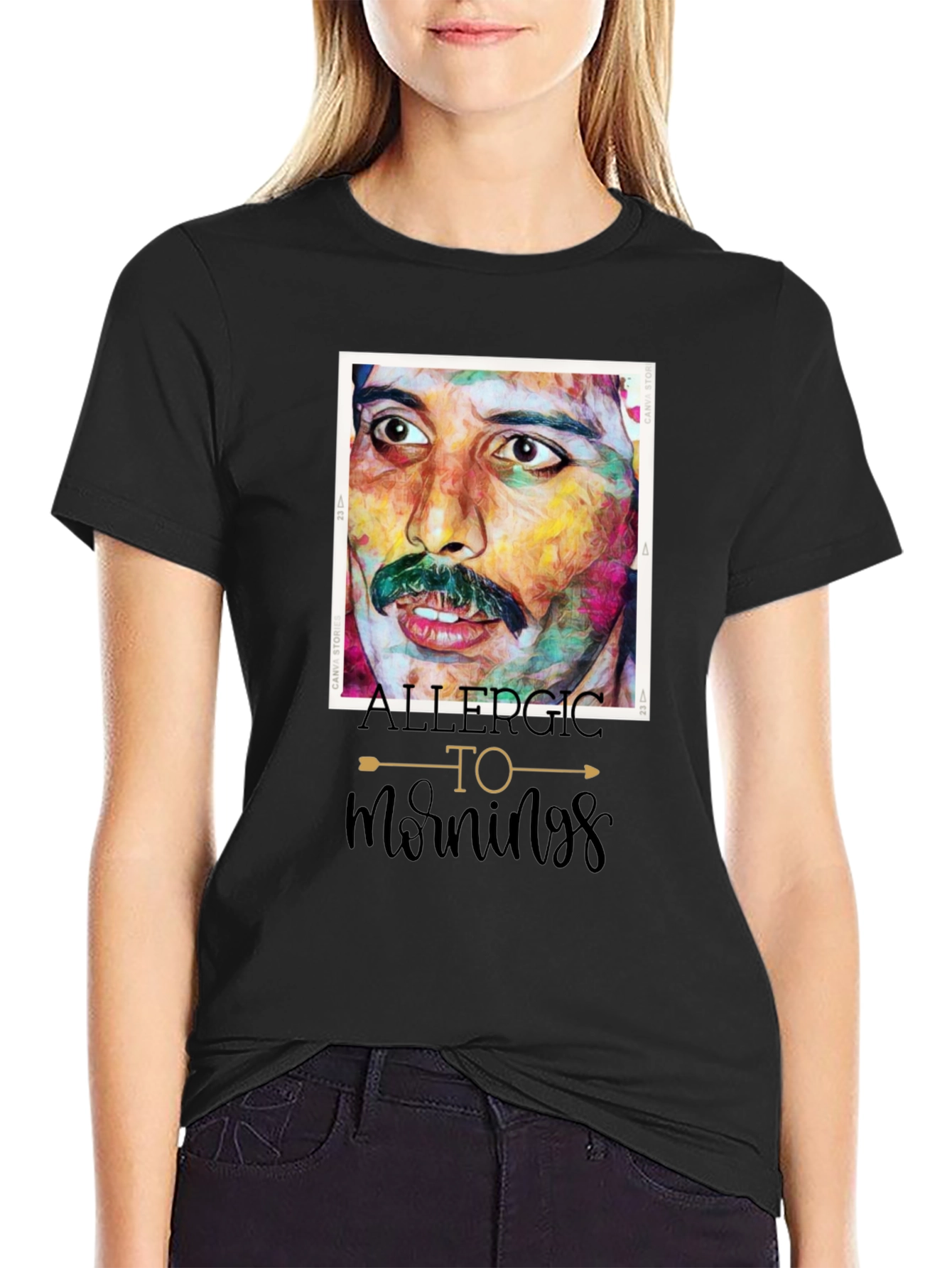 Allergic To Mornings Freddie Mercury T-Shirt