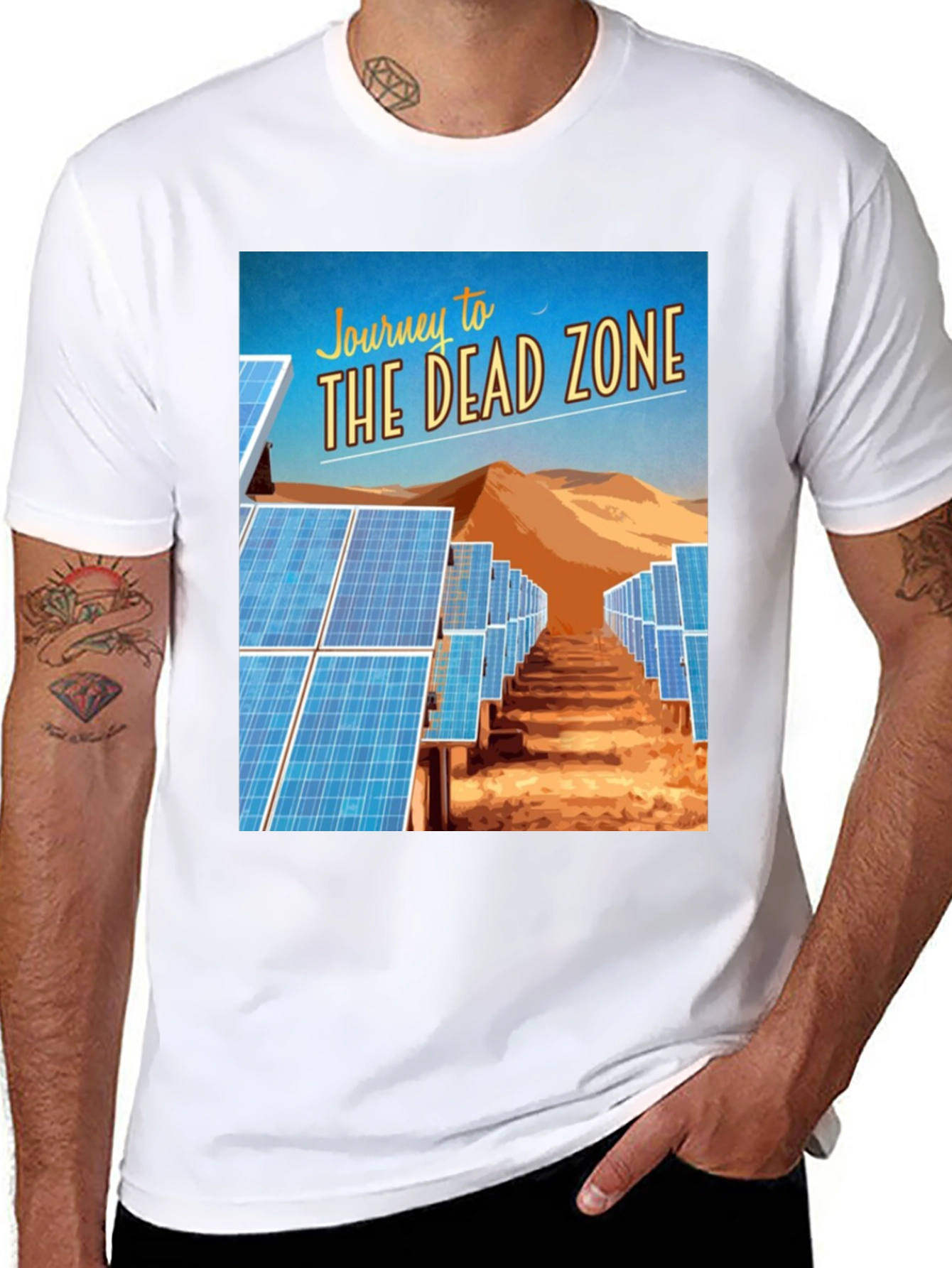 Journey to the Dead Zone Solar Panel Graphic Tee