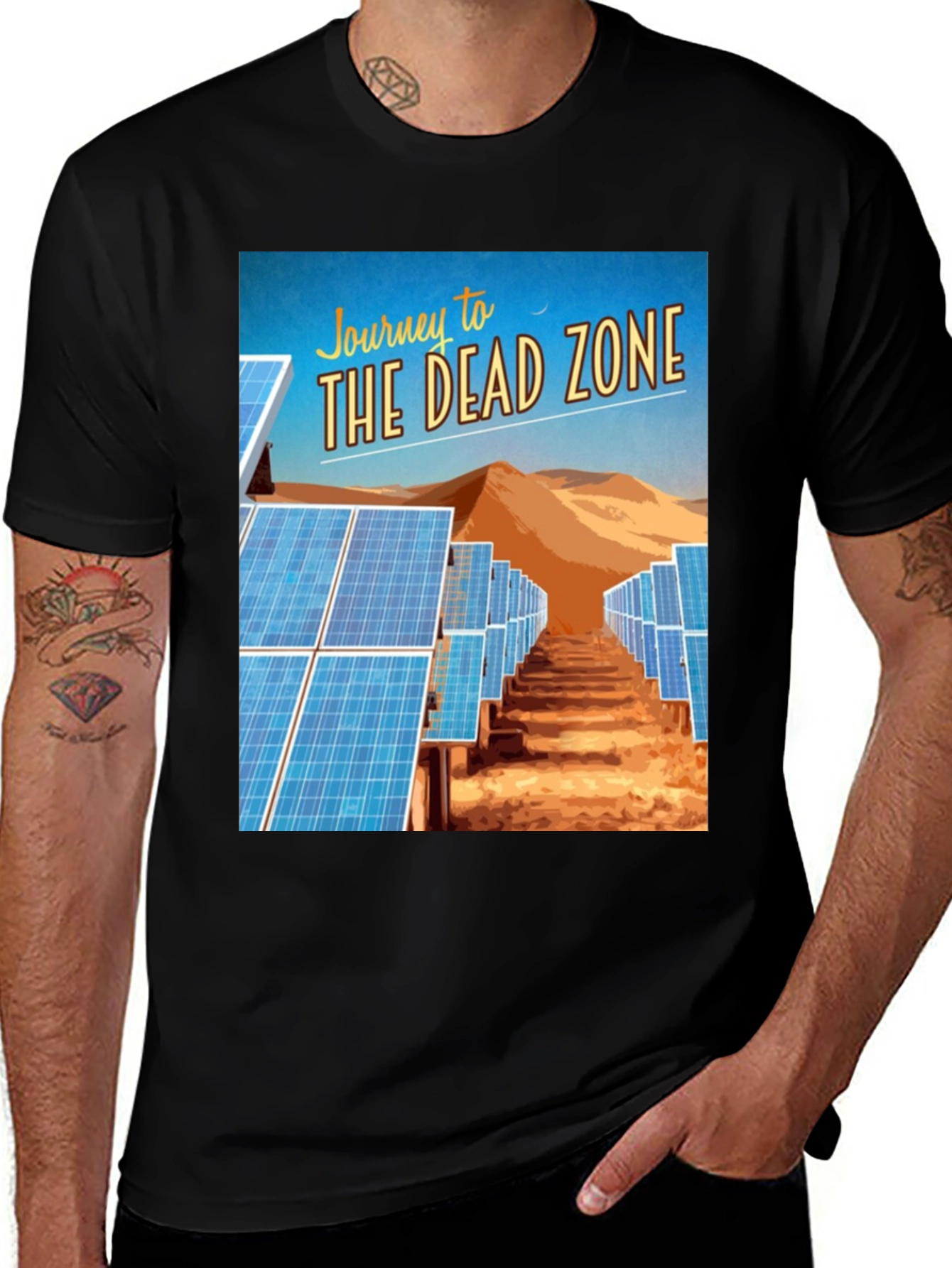 Journey to the Dead Zone Solar Panel Graphic Tee