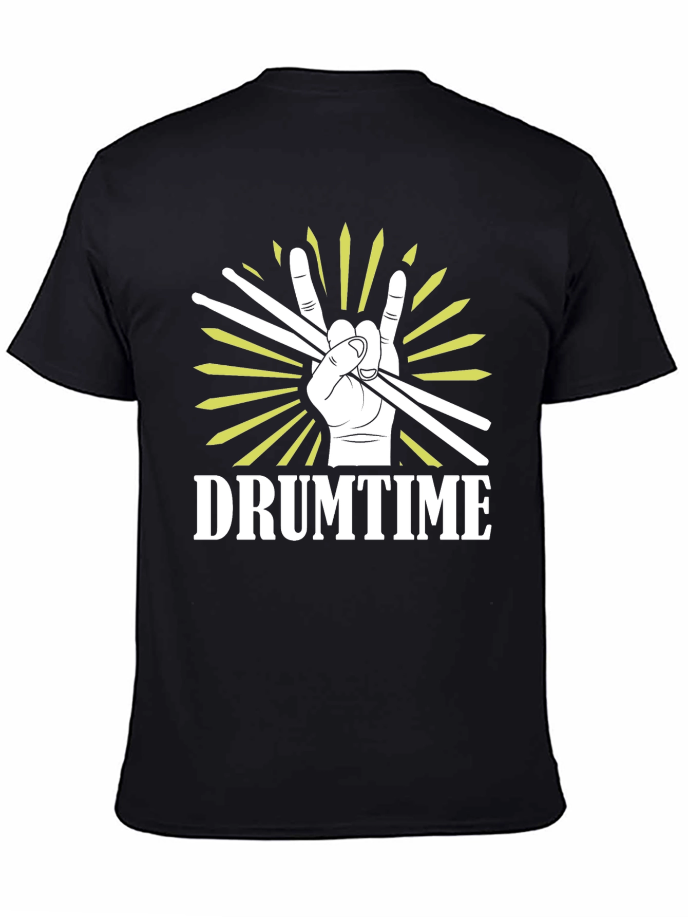 Drumtime Graphic Tee - Rock On Drummer T-Shirt