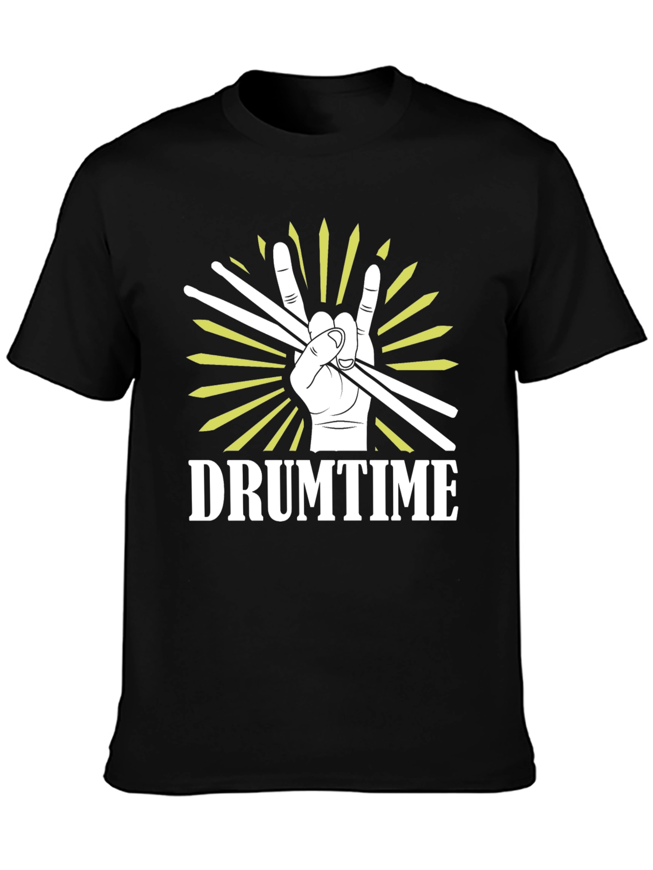 Drumtime Graphic Tee - Rock On Drummer T-Shirt