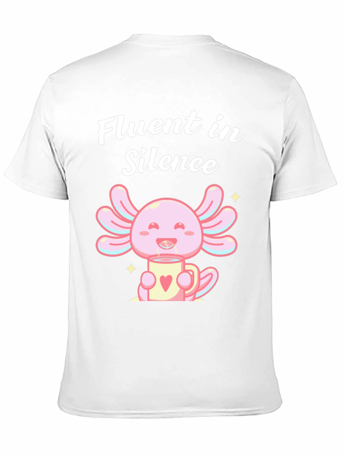 Fluent in Silence Axolotl Black T-Shirt