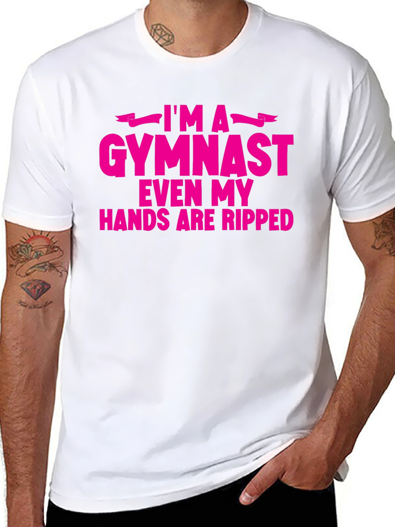 Im A Gymnast Funny Ripped Hands T-Shirt