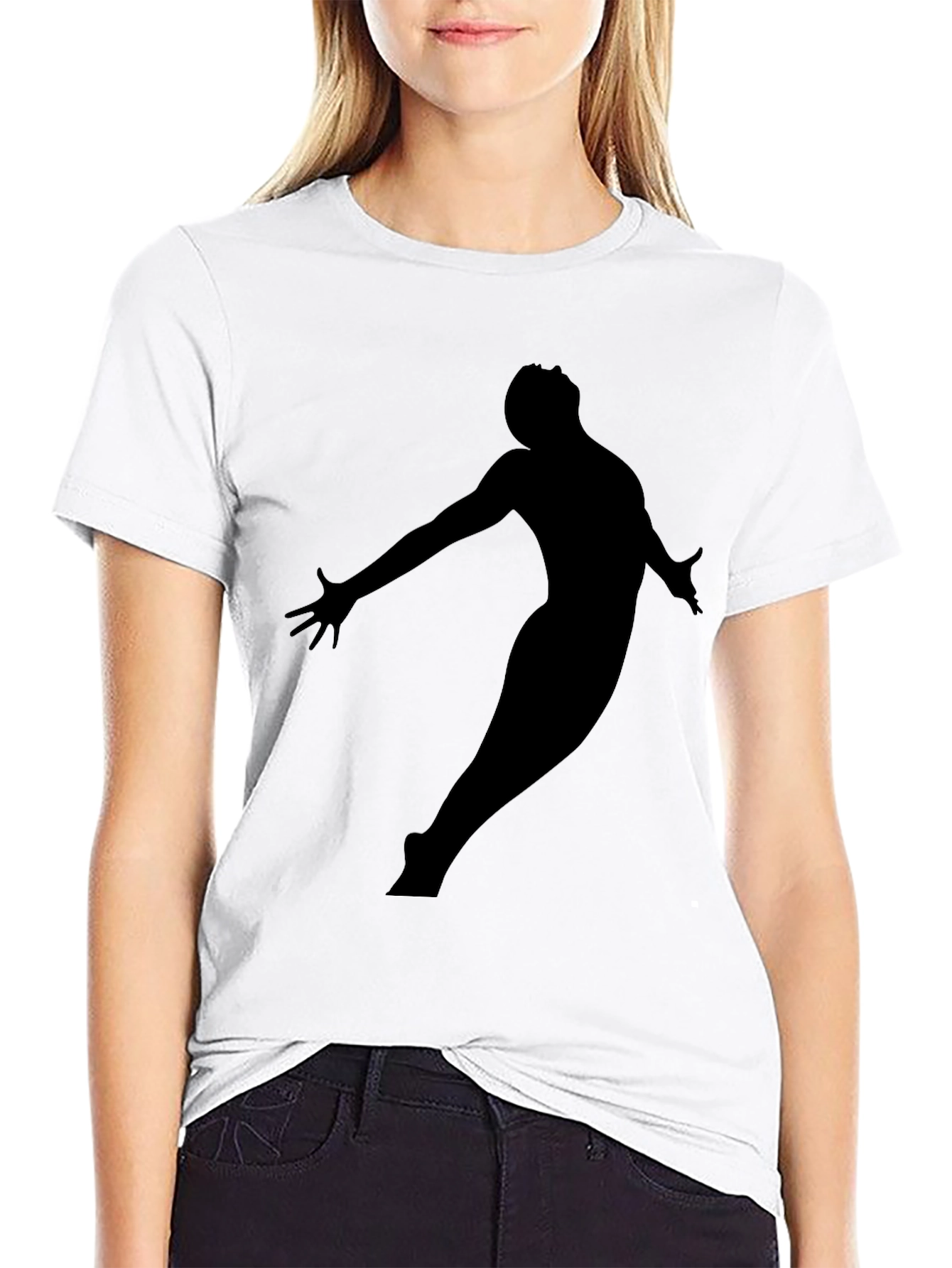 Silhouette Graphic Tee - Modern Black T-Shirt